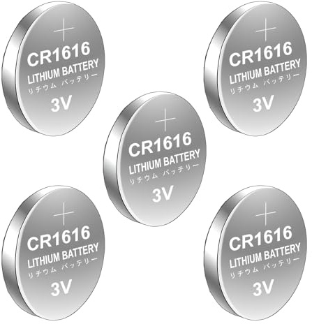 CAZSTYK CR1616 - Batería de litio para monedas, 10/5 piezas, tamaño de viaje, salida de 3 V, para relojes, calculadoras, dispositivos digitales para relojes, calculadoras, juguete