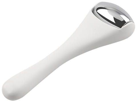 AMUSLESUR Handliches Augenmassagegerät mit Creme Applikator für Gesicht und Augen aus Abs und Legierung Fördert Schnelle Aufnahme Tragbar für Tägliche Hautpflege
