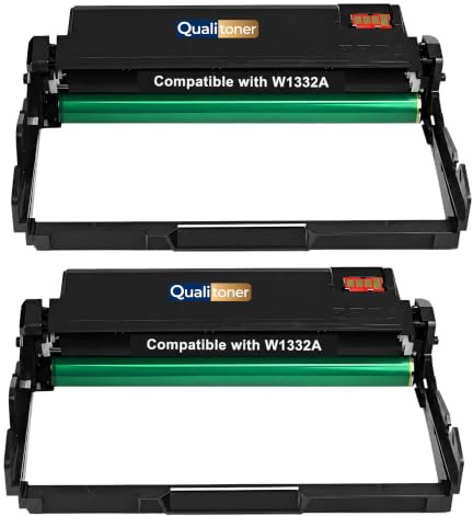 2X W1332A 332A Tambours d’Image compatibles pour HP Laser 408dn Laser MFP 432fdn Noir Haute capacité 2 x 30000 Pages
