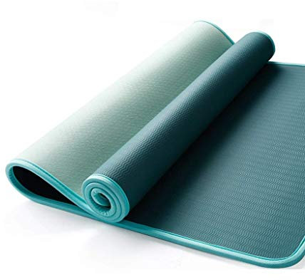 JMTLLYJD Yoga-Matte, Anfänger Damen Yoga-Matte Verbreitert Verdickung Fitness-Matte Übungsmatte Lock Yoga-Matte 183 × 68 cm, Dicke 10 Mm (Farbe : B, größe : 183 × 80cm)