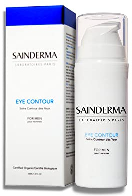 AUGENSERUM HERREN BIO | Ultrafrische Naturkosmetik Abschwellend & gegen Müdigkeit | Glättet Falten + Reduziert Schwellungen & Augenringe | Stimuliert die Mikrozirkulation | Made In France (30ml)