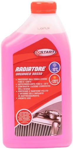 START Liquido radiatore Rosso 1L antigelo -10°C, Protegge Il Motore da corrosione, calcare e surriscaldamento, Ideale per sistemi di Raffreddamento Benzina e Diesel, Pronto all’Uso, Alta affidabilità