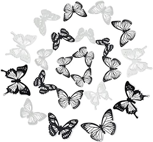LATRAT 72 Stück 3D Schmetterling Aufkleber Wandsticker Wandtattoo Wanddeko, Butterfly Dekoration Wandsticker DIY Wand Deko für Wohnzimmer Schlafzimmer Kinderzimmer Kinder