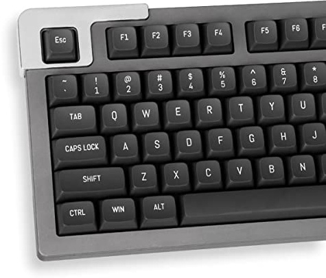 mintcaps Graues Tastenkappen-Set 150 Tasten MSA-Profil Double Shot ISO/ANSI-Layout für Cherry MX Switches Mechanische