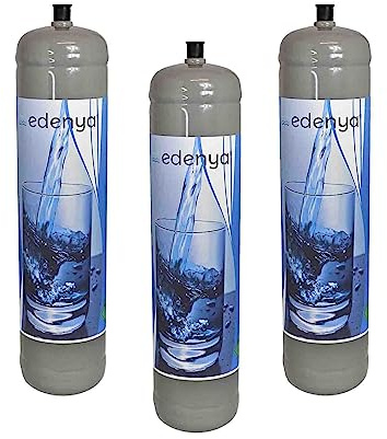 3 bouteilles CO2 jetables e290 utilisation alimentaire eau pétillante pour gazeurs et refroidisseurs d'eau raccord M11x1