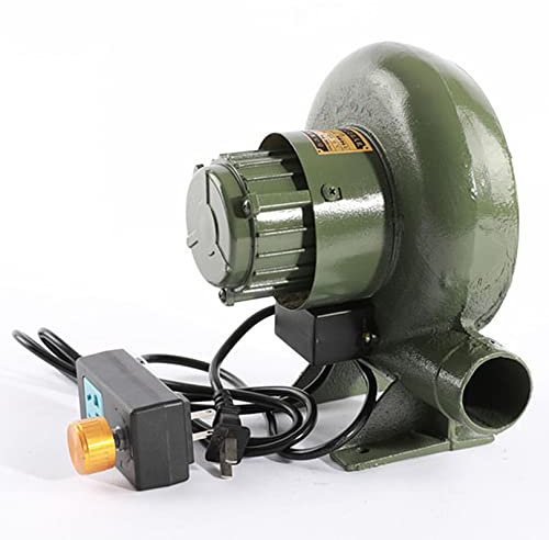 AZICYN Souffleur de forge forgeron électrique à vitesse variable pour barbecue, souffleur d'air portable, accessoires pour barbecue, soufflet de feu, pique-nique, camping, cuisine (100 W)