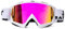 KINGBIKE Motocross Brille Mtb Brille Dirt Bike ATV Crossbrille goggle Sicherheit Tactical Riding Motorradbrillen für Herren Damen Jugend Fit ÜBer Brille (weiß-Purple, Erwachsene)