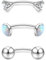 Chriscoco 16G G23 Titan Rook Piercing Augenbrauen Piercing Curved Barbell Piercing Bananen Piercing Lippe Bauchnabel Ring Helix Daith Tragus Knorpel Ohr Piercing 6mm 8mm 10mm