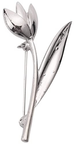 Seprendi Mode Broche Pin Tempérament Simple Entreprise Vêtements Broche Alliage Orchidée Dame Broche Cadeau Argent, Métal