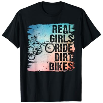 Cool Dirt Bike For Women Girls Motocross Biker Racer Sport T-Shirt