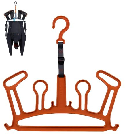 Wetsuit Hanger by C-Monsta | Quick Drying | Heavy Duty | Effective & Versatile | Hanger for Wetsuit, Gloves and Boots. Perfect for Surfing, Paddleboards, Divers+. Heavy Duty (Orange).