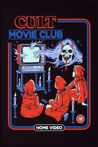 Cult Movie Club Notebook: With dimensions of 6x9 inches, features wide-ruled paper spanning 110 lined pages, perfect for taking notes, planning, and brainstorming.