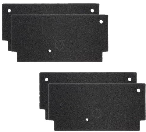 Lot de 4 filtres 12022801 pour sèche-linge Bosch Siemens - Filtre éponge - 292 x 142 x 19 mm - Tapis filtrant pour sèche-linge