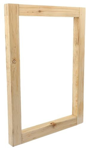 Anneome Siebdruckrahmen Aus Holz Wiederverwendbarer Selbstgemacht Rahmen Praktisches Siebdruck Starter Tool Für Kunstprojekte Größe 20x30cm