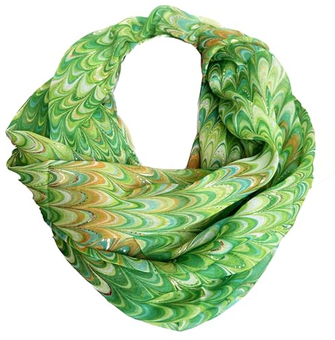 J26 Paisley Blume Rose Seide Glitzer Gold Sommer Frühling Loop Verlauf Regenbogen Rainbow Silk Uni Rundschal Schlauchschal Stola Schal leicht