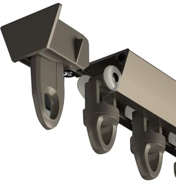 Sistema di binari per tende da soffitto, asta per tende divisorie per ambienti/binario dritto per tende da interno ed esterno, 4 6 8 10 12 14 16 18 20 22 24 26 28 piedi per tende da casa/ufficio/