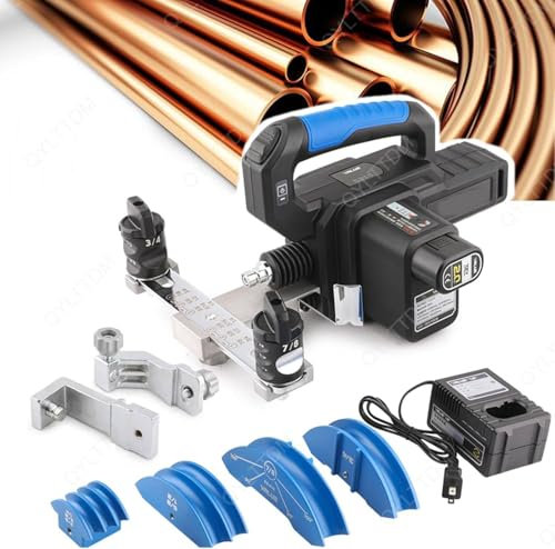 Piegatubi elettrico, piegatubi senza fili, utensile per piegare tubi in rame, da 1/4 a 7/8, piegatura rapida a 90°, piegatubi alimentato a batteria, piegatubi