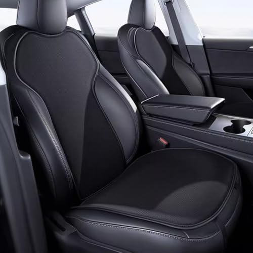 Ywooon Cubierta de Asiento de Automóvil para Tesla Model Y 2025 2026 Juniper Balta Suave y Sin Deslizamiento-Cojín de Asiento de Confort para Accesorios Interiores de Conducción Blackice, 7 PCS