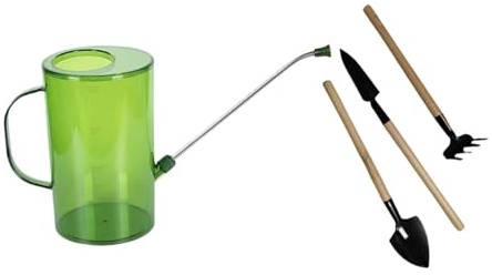 Dualoai Annaffiatoio da 2 Litri, Annaffiatoio per Piante, Bollitore Portatile con Beccuccio Lungo per Piante, Giardino, Fiori, Giardinaggio D'interni, Uff, Verde