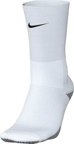 Nike Unisex Elite Cush Crew 1Pr Socke, White/Black/Black, L