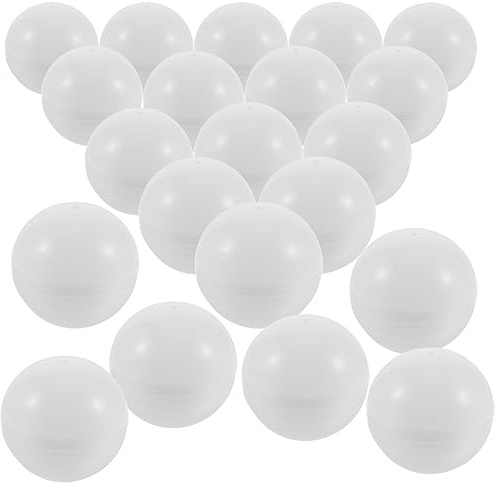 Toyvian 25 Boules De Loterie Ouvertes 4.00 Cm Balle Loto Réutilisable en PVC pour Tirage Sort Fêtes Activités Festives Accessoires De Jeu Léger Et Coloré