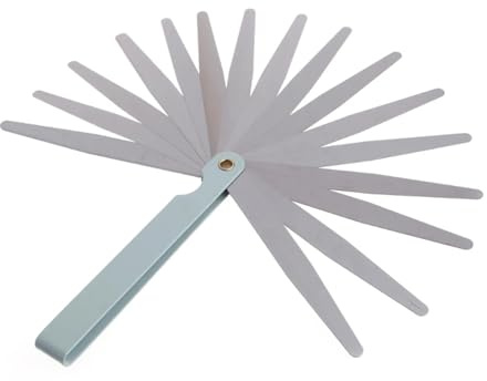 Spessimetro a lamelle 0,02 a 1 mm 17 Spessore metrico Riempitore Spessimetro Misura Strumento Au22 19 per candele, valvole, pistoni, chitarre