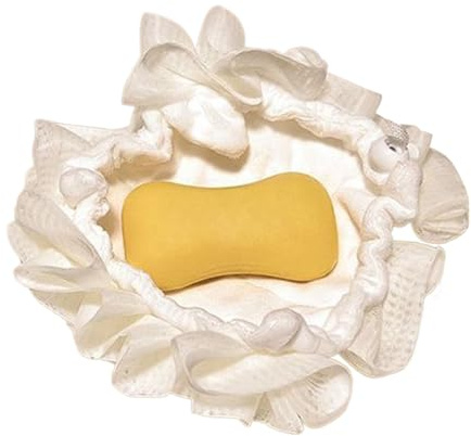 Esponja Vegetal Exfoliador para Espalda 2 en 1 | Suave Exfoliador de Baño con Bolsita para Jabón Accesorios de Baño Reutilizables