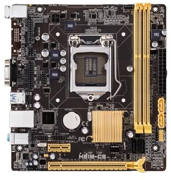 Motherboard Placa Base Fit For ASUS H81M-CS LGA1500 Compatible con procesadores i7-4790K, i7-4770K, i5-4690K, i5-4670K y i3-4130. 2 x DDR3 de 1600 MHz. Placa Base uATX.