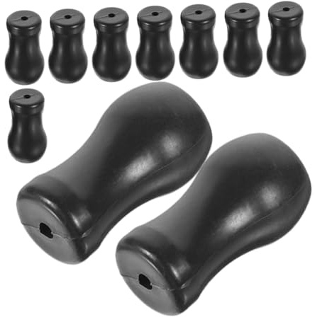 BIUDECO 10 Piezas Tiradores de Cordón para Persianas de PVC Negro Accesorios para Cortinas de Ventana Repuesto de Cordones para Estores y Decoración de Interiores