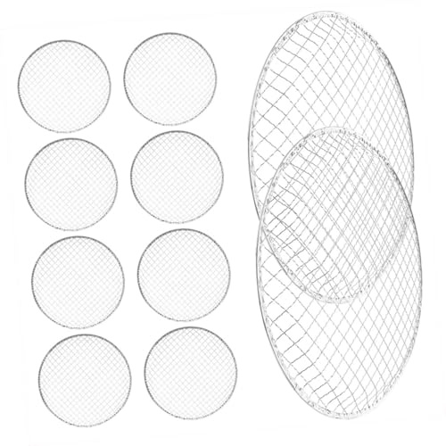 UKCOCO 10 pièces Cuisson Barbecue Jetable Fil Métallique Robuste Grill Rond Pratique pour Camping et Pique- Résistant et Léger Sécurisé pour Cuisson Plein Air