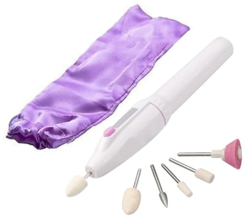 Electric Nail File Set | Portable Electrical Nail File Polishing Tool | Manicure Pedicure File Nail Supplies For Home And Salon