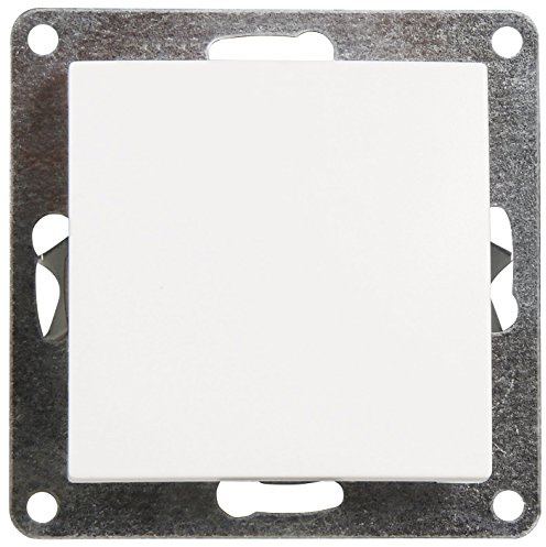 McPower Flair - Interruptor de cruce, 250 V ~/10 A, UP, color blanco