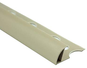 10x PVC Viertelkreis Fliesenschiene Abschlussprofil Bahama 12,5 mm 2,7 m | für dekorative Abschlüsse an Fliesenkanten mit runder Sichtkante, PVC, für 12,5 mm Fliesenhöhe, 2,7 m, Bahama
