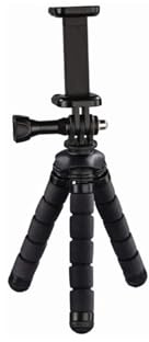 Hama Mini-Stativ für Smartphones und GoPro, 5,5 bis 7,8 cm, 00178366, Schwarz