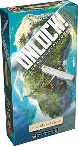 Asmodee, Unlock! – Die Insel des Doktor Goorse, Familienspiel, Rätselspiel, 2-6 Spieler, Ab 10+ Jahren, 60+ Minuten, Deutsch