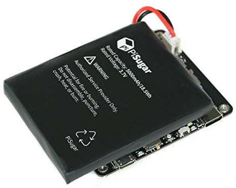 PiSugar 2 Plus Portable 5000 mAh UPS Lithium Battery Power Module Platform for Every Raspberry Pi 3B/3B+/4B Model Accessories (Not Include Raspberry Pi)