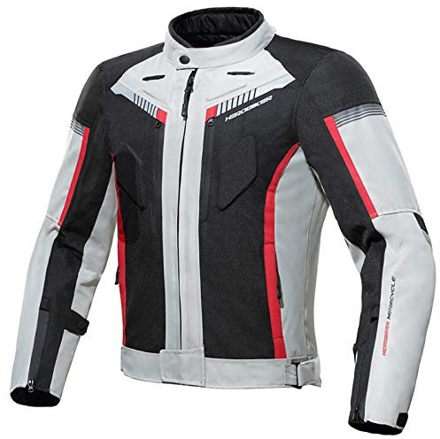 Traje De Chaqueta De Motocicleta Para Hombre 4 Estaciones, Transpirable, Impermeable, Anti-caída Y Mantener El Calor, Cuerpo Completo CE Blindado, Otoño E Invierno white,XXXL