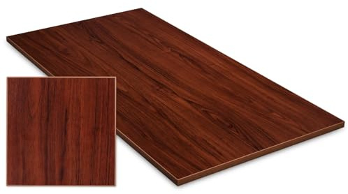 Exeta Tischplatte Schreibtisch Arbeitstisch Bürotisch Tisch Holzoptik für Tischgestell (nussbaum, 120 x 75 x 2,5 cm)…