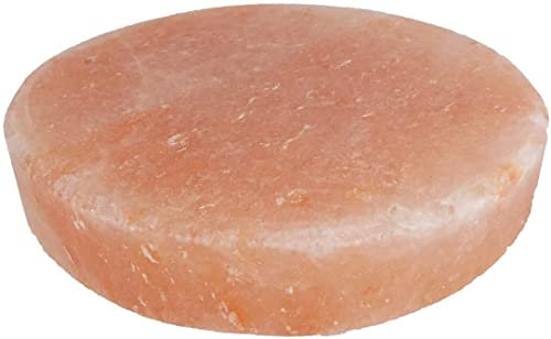 SudoreWell® Salzgrillstein Salz Grillstein rund 20 x 20 x 4 cm