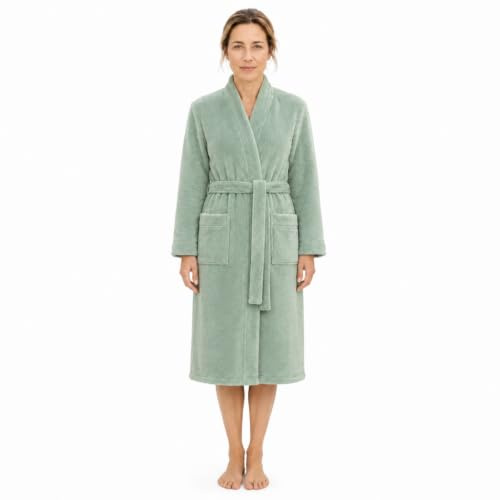 Ringella Aquatex-Bademantel für Damen/Herren - Saunamantel aus Microfaser | extrem saugstark, federleicht, schnelltrocknend, pflegeleicht - ideal für Sauna, Schwimmbad & Freizeit