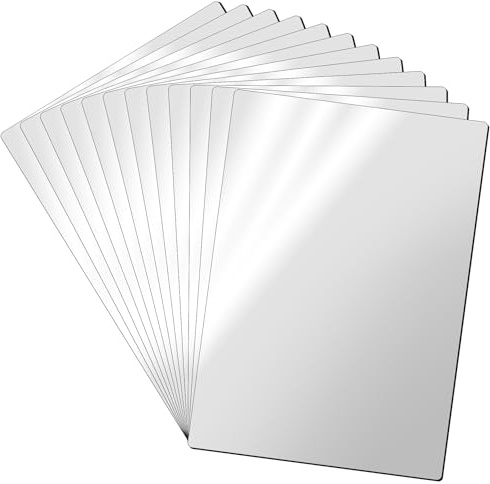 LLPT Magnetisches Bedruckbares Papier 12 Stück 15CM x 21CM | Glänzendes Magnetpapier Tintenstrahldrucker Kühlschrankmagnetfolie für Fotos DIY-Bastelschilder