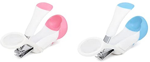 POPETPOP Nagelknipser Für Haustiere Aus Edelstahl Und Kunststoff Mit Federentriegelung Lupendesign Für Igel Und Hamster Komfortabler Griff Tragbar Für Kleintiere