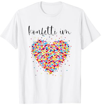 Konfetti im Herzen Fasching Karneval Konfetti Kostüm T-Shirt