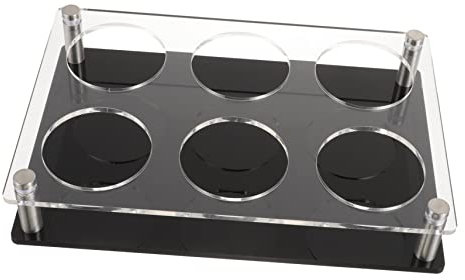 Amosfun 2 Pièces distributeur de verres à liqueur injecteur présentoir à verre support à verre vaisselle argenterie serveur de verres à liqueur porte-gobelet à lunettes Acrylique