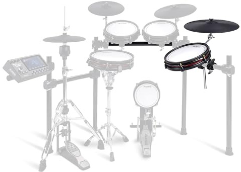 Alesis Strata Club Paquete de Expansión para Batería Electrónica | Expansión para Strata Club con Pad de Tom de Malla Doble Zona de 12, Platillo con Choke de 16 y Cables