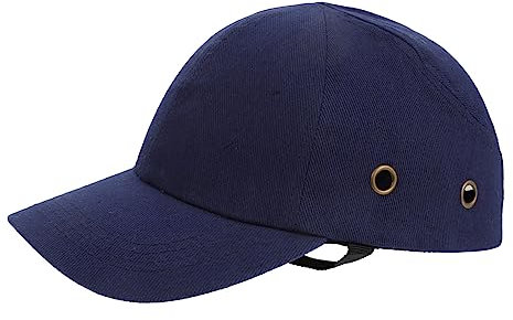SHINEOFI Tappo paraurti Cappello di sicurezza tappo di sicurezza cappello antiurto di sicurezza berretto antiurto cappello a urto berretto da baseball cappello da lavoro cotone Blu