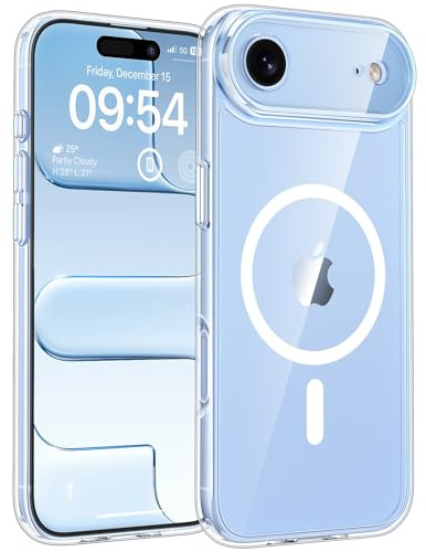 TOCOL Funda para iPhone Air 6,5 Pulgadas, Protección Lente Cámara, Compatible con Magsafe, Protección contra Caídas, Transparente