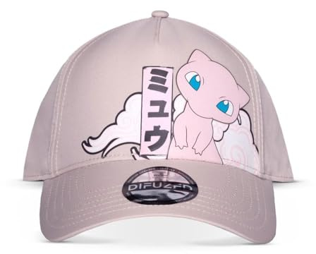 Difuzed Pokemon Mew Japan verstellbare Kappe, rosa (BA681283POK)