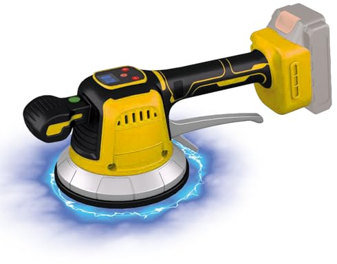Outil de vibration sans fil compatible avec batterie Dewalt 20 V, machine à carrelage avec 10 vitesses réglables, adsorption de 850 kg, moteur 23 000 tr/min, ventouse de 14,5 cm pour poser des