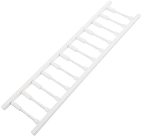 Abaodam Scale Miniature Wooden Ladder for Dollhouse Craftsmanship Realistic Micro Landscape Decor for Games and Home Decoration